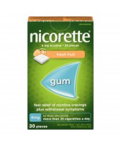 Nicorette Nicotine Gum Fresh Fruit 4mg
